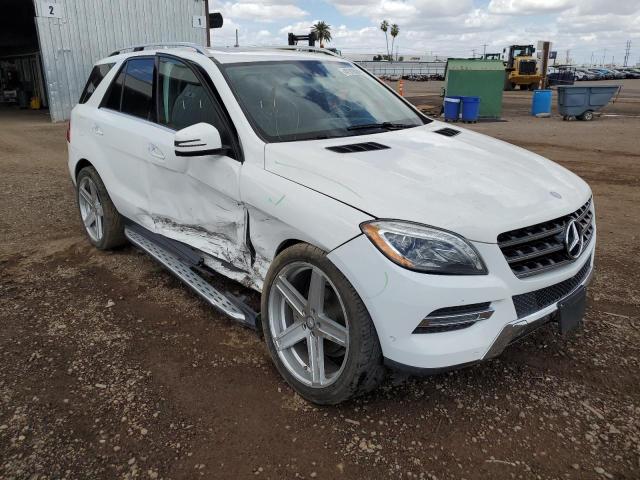 4JGDA5HB0FA586019 - 2015 MERCEDES-BENZ ML 350 4MATIC WHITE photo 4