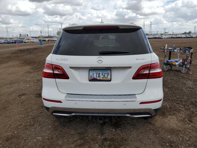 4JGDA5HB0FA586019 - 2015 MERCEDES-BENZ ML 350 4MATIC WHITE photo 6