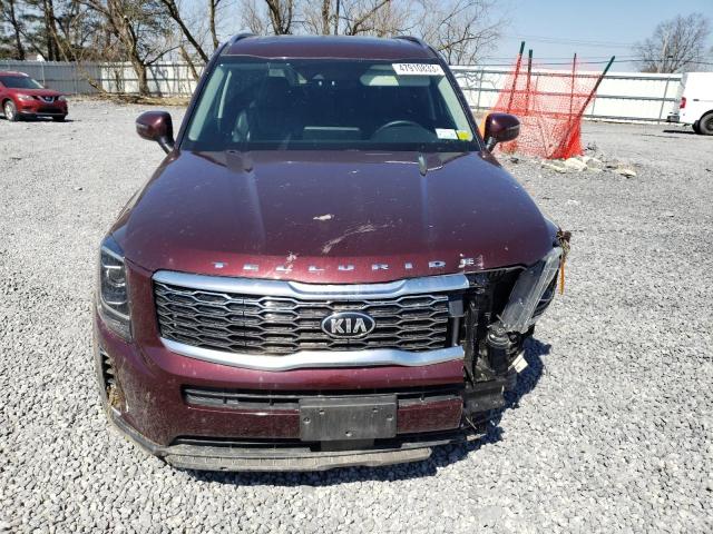 5XYP6DHC9LG096082 - 2020 KIA TELLURIDE S BURGUNDY photo 5