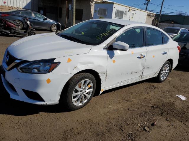 3N1AB7APXKL614839 - 2019 NISSAN SENTRA S WHITE photo 1