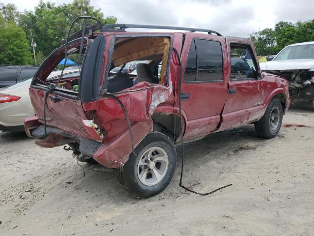 1GNCS13W02K140920 - 2002 CHEVROLET BLAZER RED photo 3