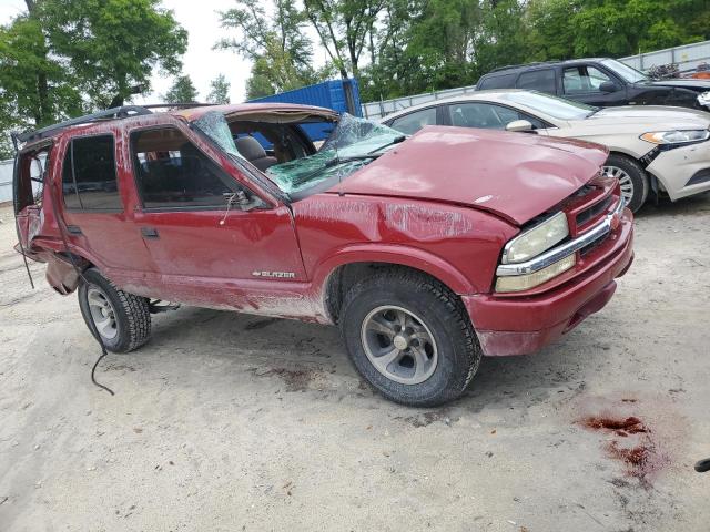 1GNCS13W02K140920 - 2002 CHEVROLET BLAZER RED photo 4