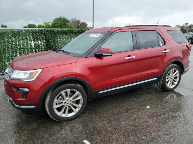 1FM5K7FH9JGB04688 - 2018 FORD EXPLORER LIMITED RED photo 1