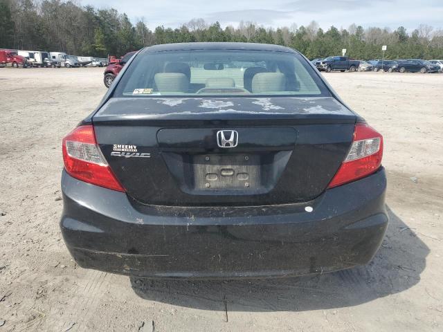 2HGFB2F54CH577487 - 2012 HONDA CIVIC LX BLACK photo 6