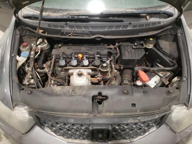 2HGFG12899H536339 - 2009 HONDA CIVIC EX GRAY photo 11