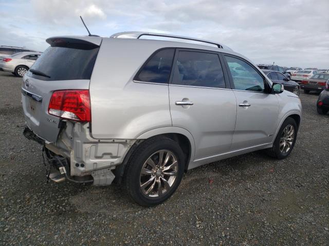 5XYKWDA24BG120668 - 2011 KIA SORENTO SX SILVER photo 3