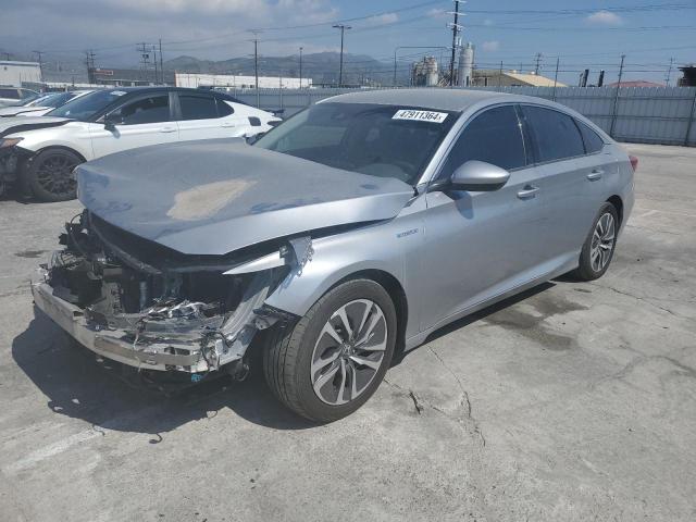 1HGCV3F11JA010873 - 2018 HONDA ACCORD HYBRID SILVER photo 1