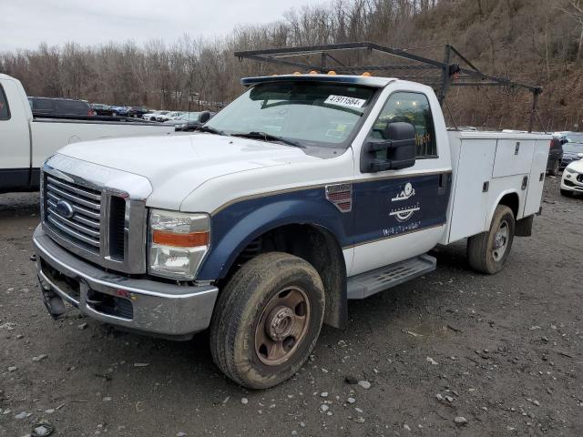 1FDWF35R28EA24666 - 2008 FORD F-350 SRW SUPER DUTY WHITE photo 1