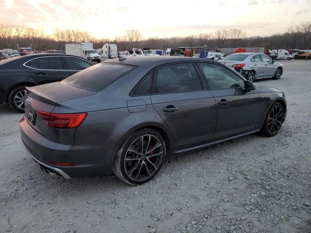 WAUC4AF45JA003146 - 2018 AUDI S4 PRESTIGE GRAY photo 3