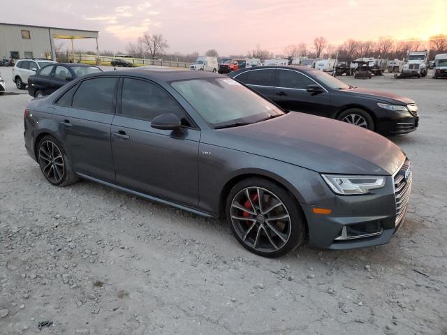 WAUC4AF45JA003146 - 2018 AUDI S4 PRESTIGE GRAY photo 4