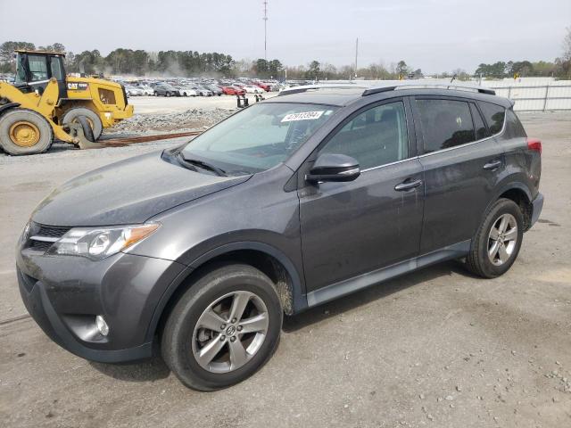 2T3WFREV9FW132065 - 2015 TOYOTA RAV4 XLE GRAY photo 1