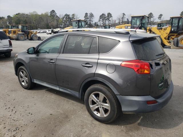 2T3WFREV9FW132065 - 2015 TOYOTA RAV4 XLE GRAY photo 2