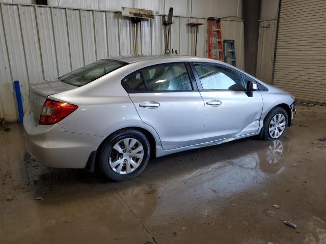 19XFB2F51CE379427 - 2012 HONDA CIVIC LX SILVER photo 3