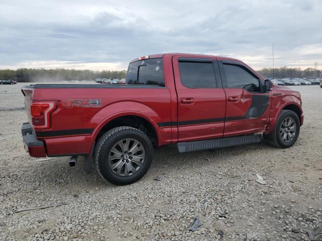 1FTEW1EFXGFC95509 - 2016 FORD F150 SUPERCREW RED photo 3