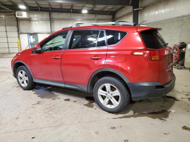 2T3RFREV9DW043915 - 2013 TOYOTA RAV4 XLE RED photo 2