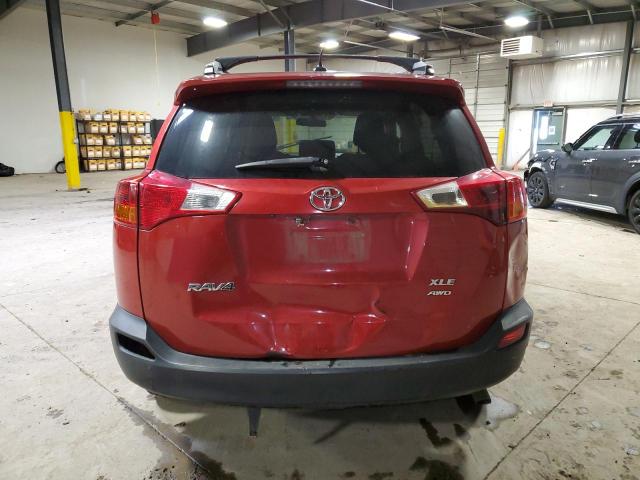 2T3RFREV9DW043915 - 2013 TOYOTA RAV4 XLE RED photo 6