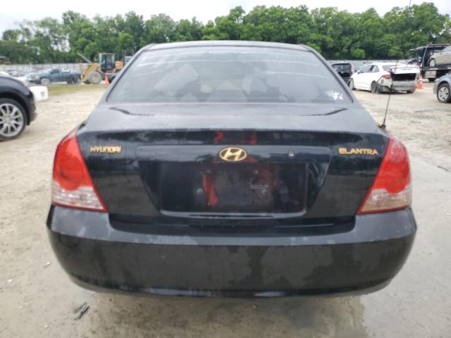 KMHDN46D34U872137 - 2004 HYUNDAI ELANTRA GLS BLACK photo 6