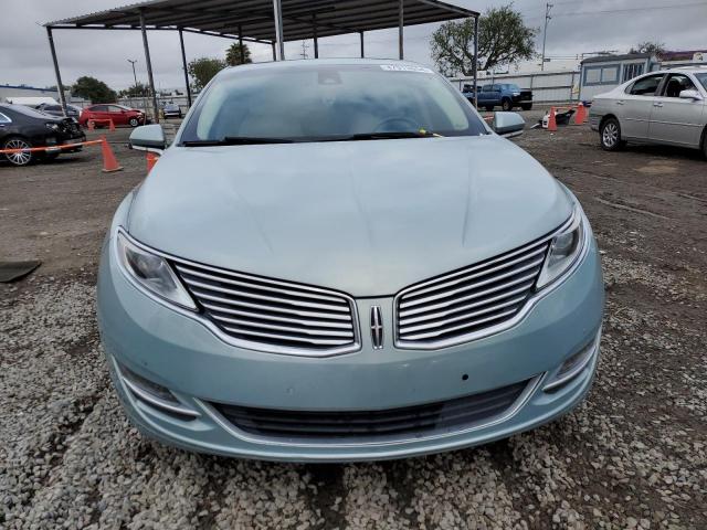 3LN6L2LU7ER808117 - 2014 LINCOLN MKZ HYBRID BLUE photo 5