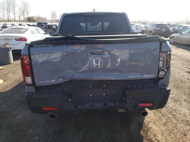 5FPYK3F76NB501722 - 2022 HONDA RIDGELINE RTL GRAY photo 6