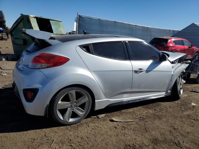 KMHTC6AE5EU185935 - 2014 HYUNDAI VELOSTER TURBO SILVER photo 3