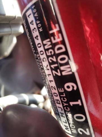 MLHJB0211K5004341 - 2019 HONDA Z125 M RED photo 10