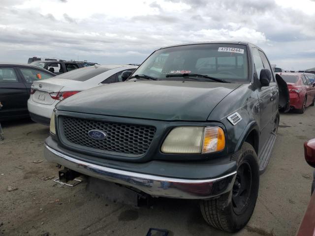 1FTRW07L71KB87751 - 2001 FORD F150 SUPERCREW GREEN photo 1