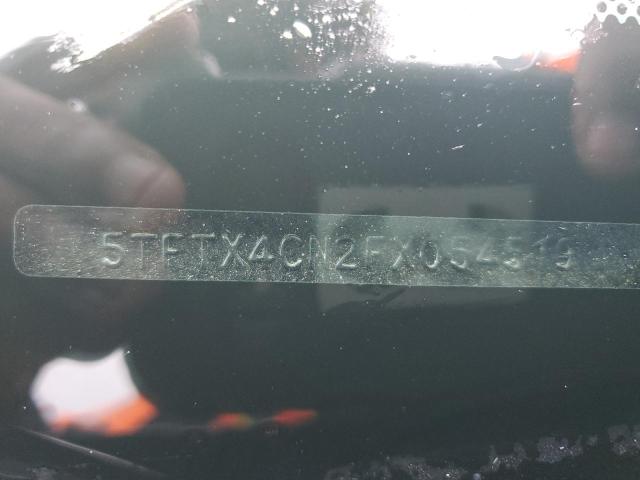 5TFTX4CN2FX054519 - 2015 TOYOTA TACOMA ACCESS CAB გრაფიტი ფოტო 12