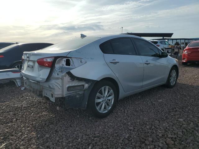 KNAFX4A67F5415289 - 2015 KIA FORTE LX SILVER photo 3