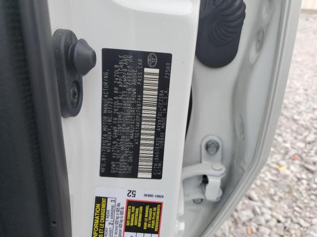 4T1G11AK0PU769744 - 2023 TOYOTA CAMRY SE NIGHT SHADE WHITE photo 12