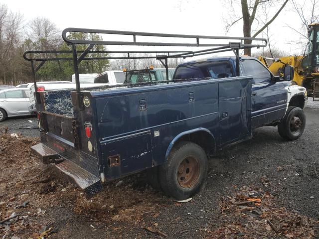 3B6MF365X1M284891 - 2001 DODGE RAM 3500 BLUE photo 3