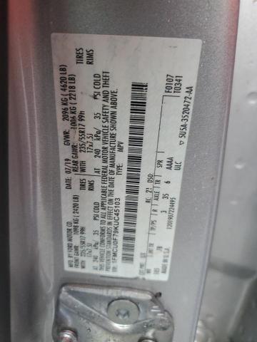 1FMCU0F79KUC45103 - 2019 FORD ESCAPE S SILVER photo 13