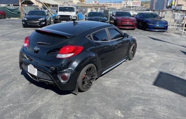 KMHTC6AE0GU291938 - 2016 HYUNDAI VELOSTER TURBO BLACK photo 4