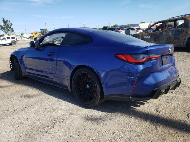 WBS33AZ00MCG42358 - 2021 BMW M4 COMPETITION BLUE photo 2