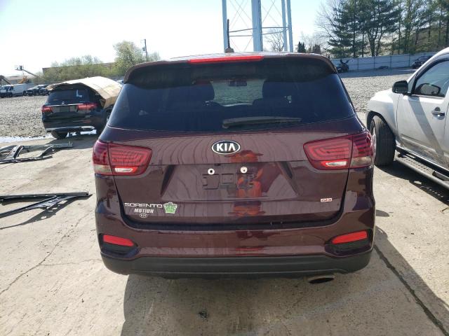 5XYPGDA3XKG525672 - 2019 KIA SORENTO L BURGUNDY photo 6