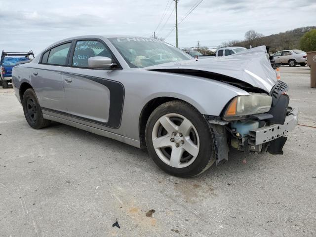 2C3CDXAT8DH722325 - 2013 DODGE CHARGER POLICE SILVER photo 4