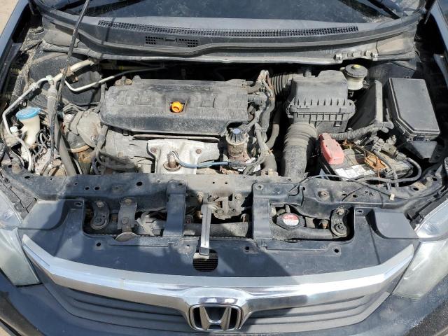 19XFB2F98CE004427 - 2012 HONDA CIVIC EXL შავი ფოტო 11
