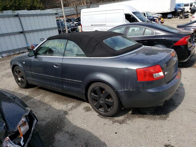 WAUDT48H96K000227 - 2006 AUDI A4 QUATTRO GRAY photo 2