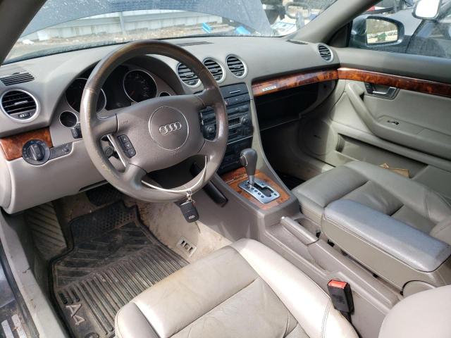 WAUDT48H96K000227 - 2006 AUDI A4 QUATTRO GRAY photo 8