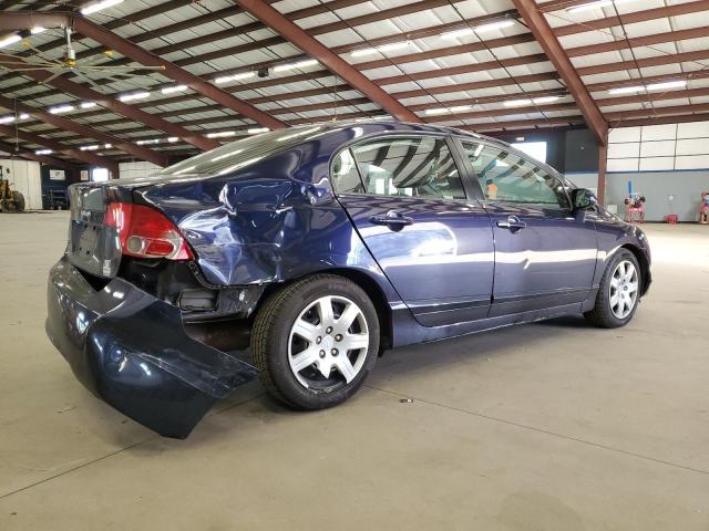 2HGFA16578H530779 - 2008 HONDA CIVIC LX BLUE photo 3