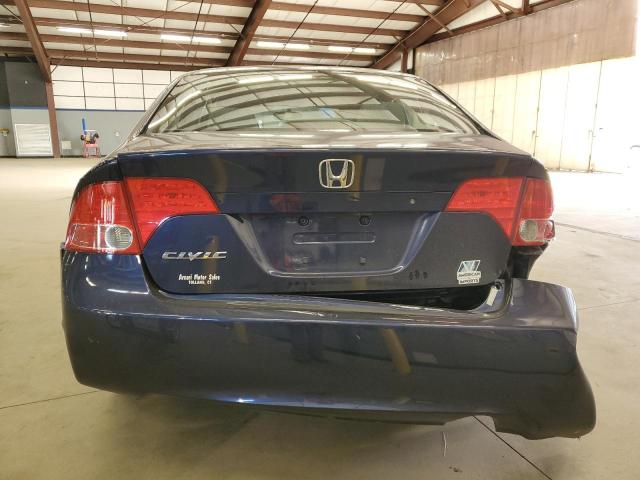 2HGFA16578H530779 - 2008 HONDA CIVIC LX BLUE photo 6