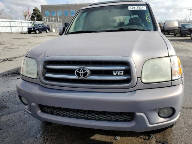 5TDBT48A61S022393 - 2001 TOYOTA SEQUOIA LIMITED GRAY photo 5