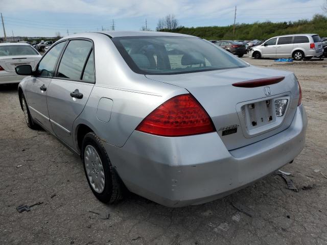 1HGCM56147A086045 - 2007 HONDA ACCORD VALUE SILVER photo 2