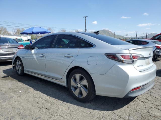 KMHE34L16HA056504 - 2017 HYUNDAI SONATA HYBRID SILVER photo 2