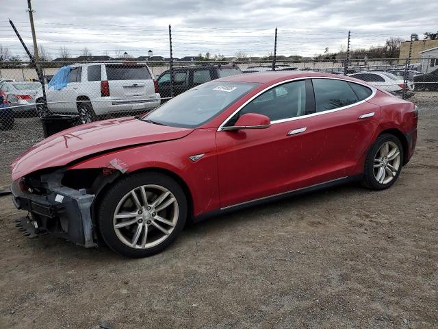 5YJSA1S14EFP51077 - 2014 TESLA MODEL S 红色 照片 1