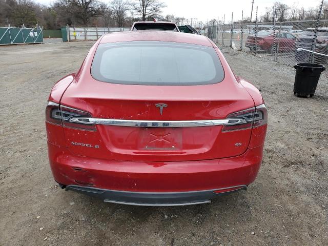 5YJSA1S14EFP51077 - 2014 TESLA MODEL S 红色 照片 6