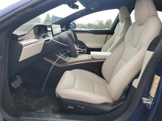 5YJSA1E6XMF455390 - 2021 TESLA MODEL S BLUE photo 7
