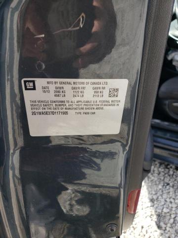 2G1WA5E37D1171905 - 2013 CHEVROLET IMPALA LS GRAY photo 12