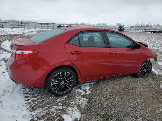 5YFBURHE3EP023643 - 2014 TOYOTA COROLLA L RED photo 3