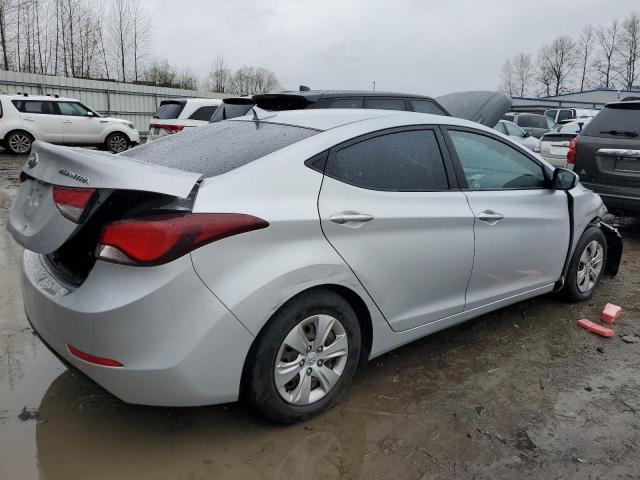 KMHDH4AE7GU490284 - 2016 HYUNDAI ELANTRA SE SILVER photo 3