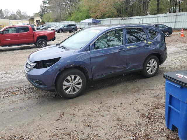 5J6RM3H77CL012433 - 2012 HONDA CR-V EXL BLUE photo 1